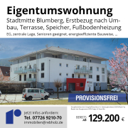 1-Zimmer Wohnung Wohnung in Blumberg, 34m², Erstbezug