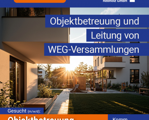 Gesucht Versammlungsleitung & Objektbetreuung (m/w/d) von Wohnungseigentümergemeinschaften Vollzeit oder Teilzeit