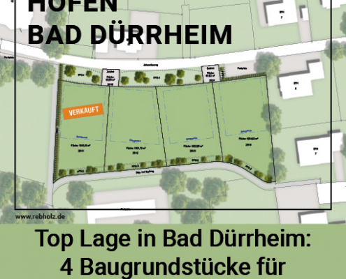 Bad Dürrheim – Baugrundstücke für Wohnbebauung, Wohngebiet Hofen