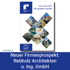 Titelbild Firmenbroschüre Rebholz Architekten u. Ing. GmbH
