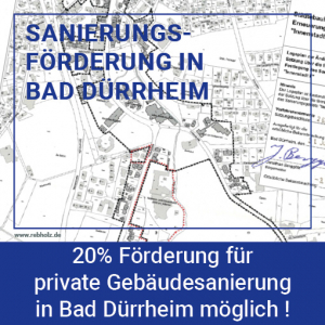 Förderung privater Erneuerungsmaßnahmen im Sanierungsgebiet "Innenstadt II" Bad Dürrheim