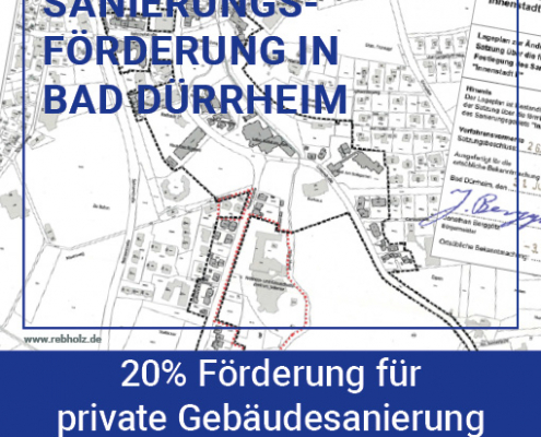 Förderung privater Erneuerungsmaßnahmen im Sanierungsgebiet "Innenstadt II" Bad Dürrheim