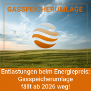 Symbolbild - Gasspeicherumlage fällt ab 2026 weg