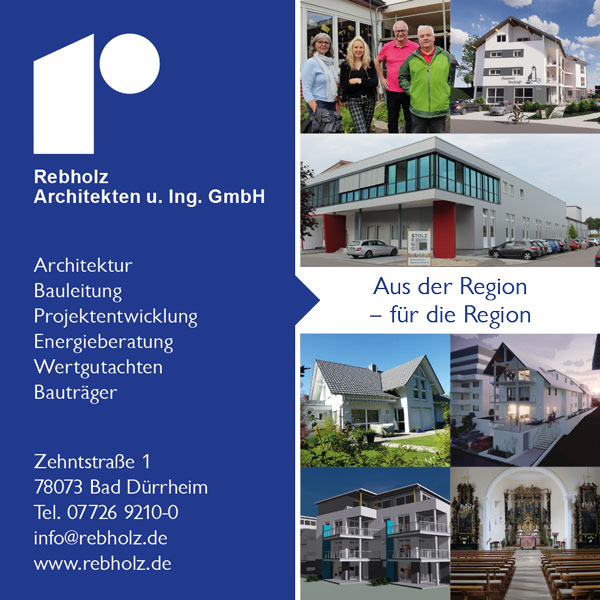 Gewerbeschau Aasen 2022 – Anzeige Rebholz Architekten