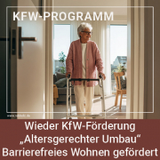 Barrierefreies Wohnen im Fokus: KfW Programm „Altersgerechter Umbau”