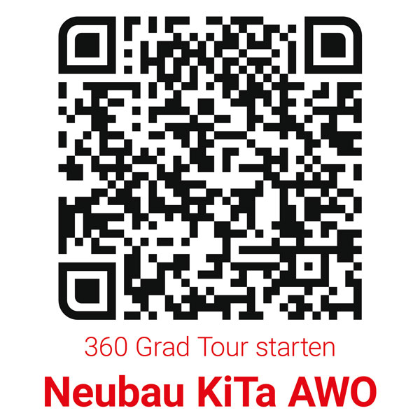 Neubau Kindertagesstätte AWO Villingen-Schwenningen - QR-Code für 360 Grad Tour