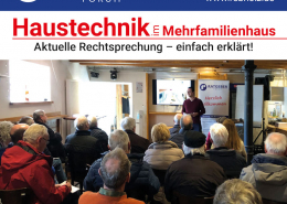 Nachbericht zum 17. Rebholz Ratgeber-Forum: Haustechnik im Mehrfamilienhaus – Was Wohnungseigentümer 2023 wissen sollten.