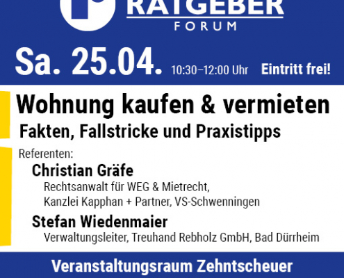 Rebholz Ratgeber-Forum Wohnung kaufen und vermieten
