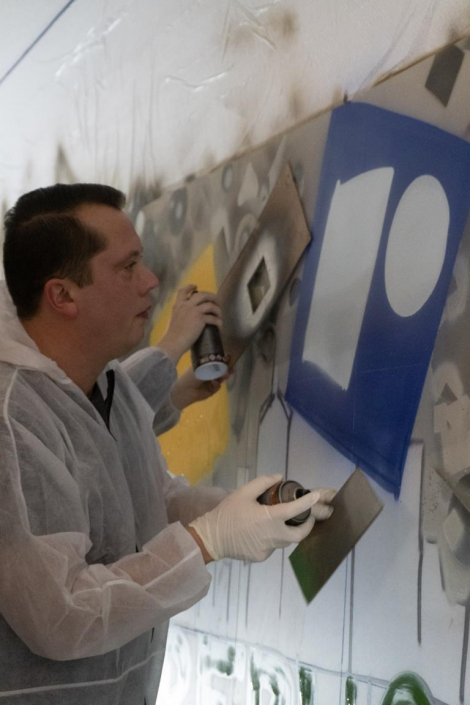 Rebholz Weihnachtsfeier 2025 – beim Sprayen Rebholz Weihnachtsfeier 2025 - beim Sprayen