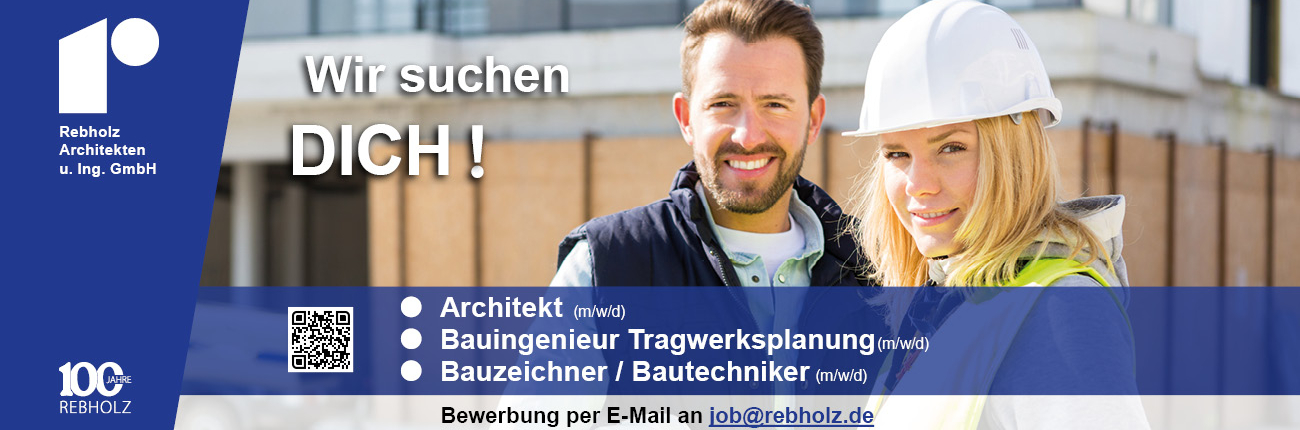 Stellenanzeige der Rebholz Architekten und Ingenieure GmbH