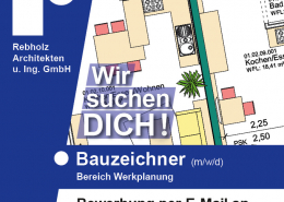Stellenanzeige Bauzeichner (m/w/d), Bereich Werkplanung – Rebholz Architekten u. Ing. GmbH, Bad Dürrheim