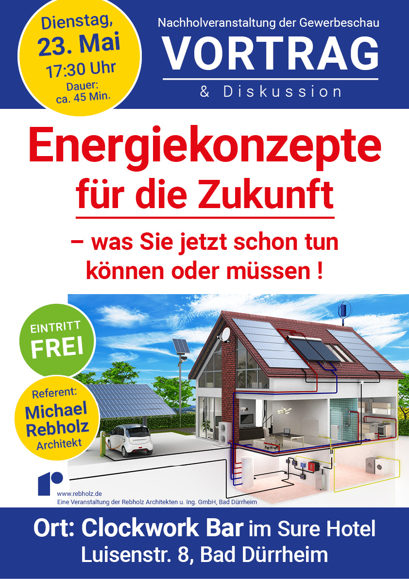 Flyer Vortrag Energiekonzepte für die Zukunft