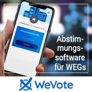 WeVote, die Abstimmungssoftware für Hausverwaltungen und Wohnungseigentümergemeinschaften